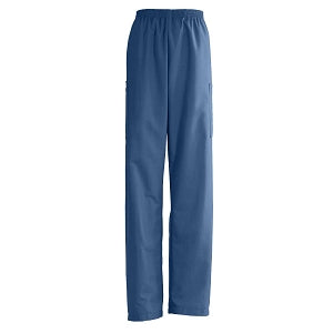 Medline AngelStat Unisex Elastic Waist Cargo Scrub Pants - AngelStat Unisex Elastic Waist Cargo Scrub Pants, Size L Regular Inseam, Navy - 674NNTLM