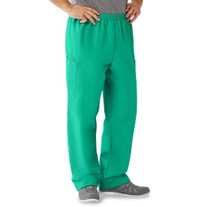 Medline AngelStat Unisex Elastic Waist Cargo Scrub Pants - AngelStat Unisex Elastic Waist Cargo Scrub Pants, Size XS Regular Inseam, Jade - 674NTJXSM