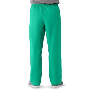 Medline AngelStat Unisex Elastic Waist Cargo Scrub Pants - AngelStat Unisex Elastic Waist Cargo Scrub Pants, Size XS Regular Inseam, Jade - 674NTJXSM