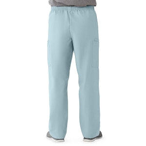 Medline AngelStat Unisex Elastic Waist Cargo Scrub Pants - AngelStat Unisex Elastic Waist Cargo Scrub Pants, Size 4XL Regular Inseam, Misty - 674NTZ4XLM