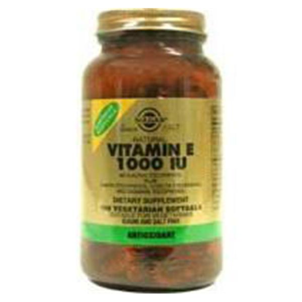 Solgar Vitamin & Herb Vitamin E Supplement Softgels 1000IU 100/Bt (33984035669)