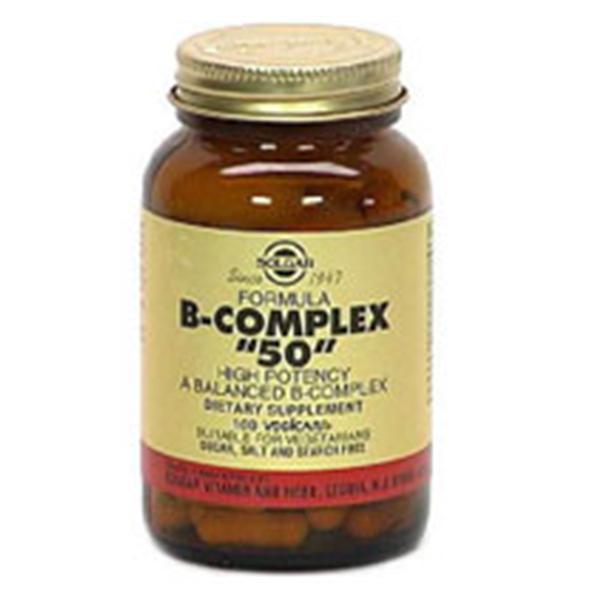 Solgar Vitamin & Herb B-Complex "50" Supplement Adult Vegicaps 100/Bt