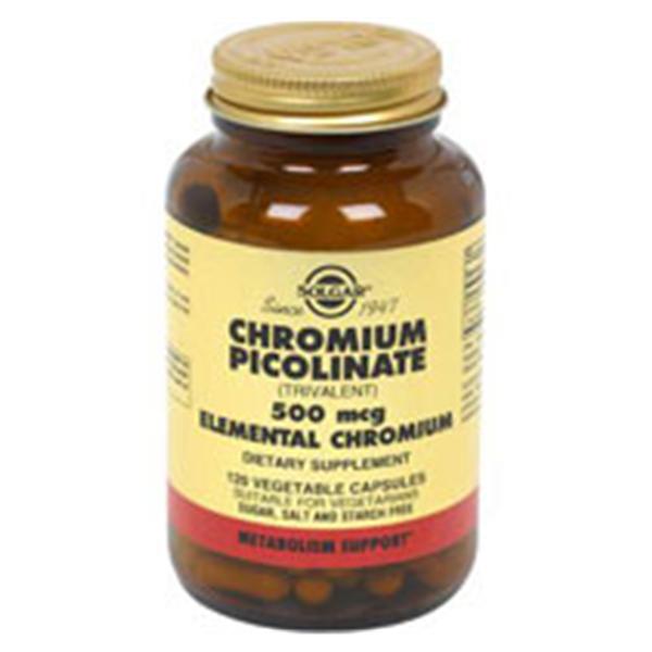 Solgar Vitamin & Herb Chromium Picolinate Supplement Vegicaps 500mcg 120/Bt