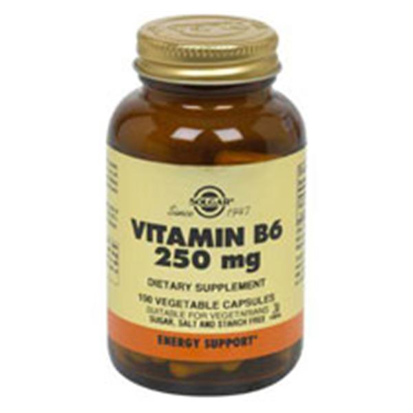 Solgar Vitamin & Herb Vitamin B6 Supplement Adult Vegicaps 250mg 100