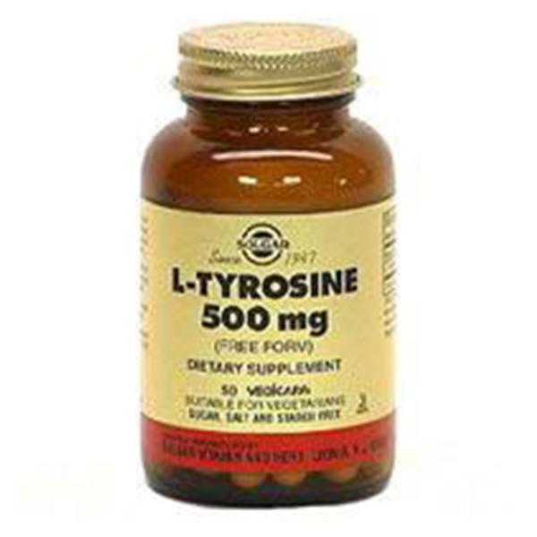 Solgar Vitamin & Herb L-Tyrosine Vitamin/Supplement Vegicaps 500mg 100/Bt