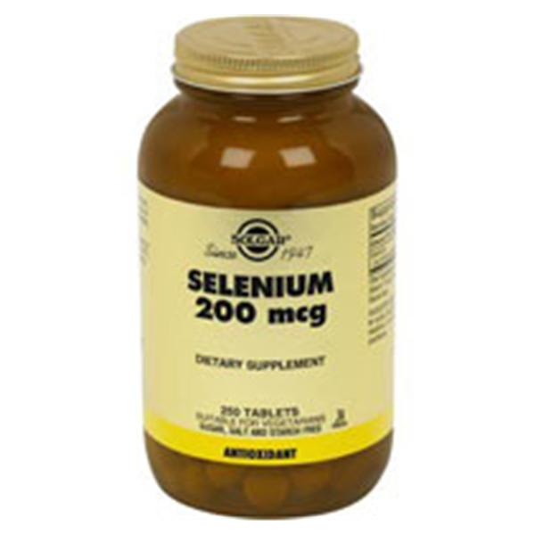 Solgar Vitamin & Herb Selenium Supplement Tablets 200mcg 100/Bt