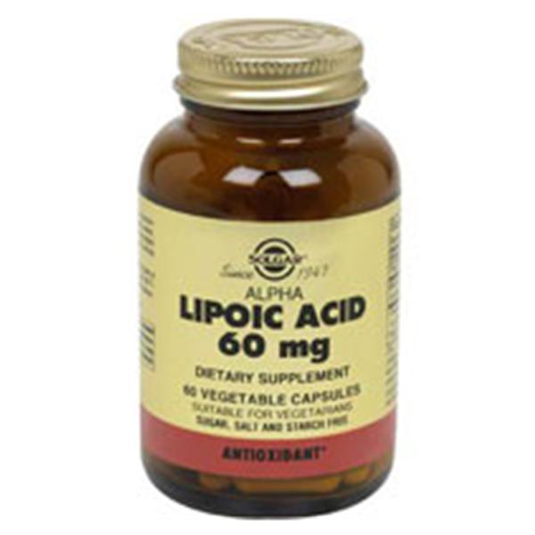 Solgar Vitamin & Herb Alpha Lipoic Acid Supplement Vegicaps 120mg 60/Bt