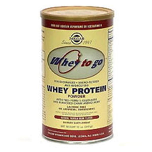 Solgar Vitamin & Herb Whey To Go Protein Powder Beverage Vanilla Bean 12oz Can Ea