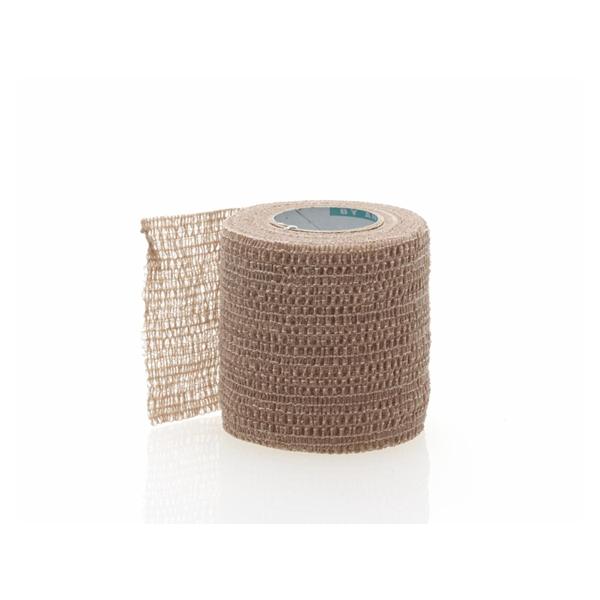 Medline Industries  Bandage CoFlex 2"x5yd Compression Elastic Tan Ltx NS 36/CS