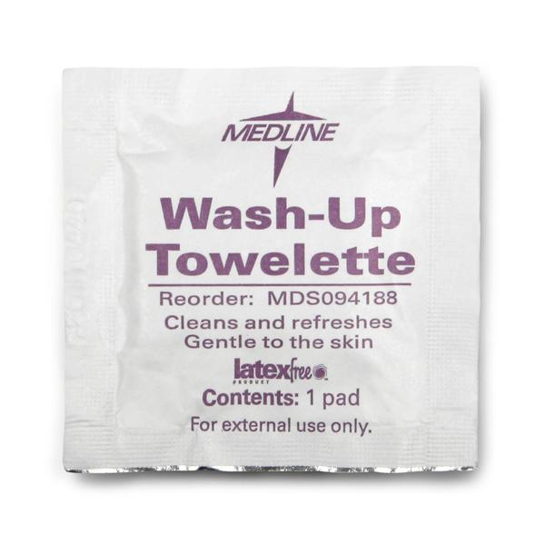 Medline Industries  Towelette Cleansing BZK 100/Bx, 10 BX/CA (MDS094188)