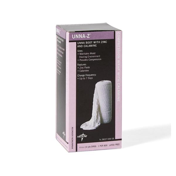 Medline Industries  Bandage Unna Boot Zinc Paste/Calamine 4"x10yd Ea