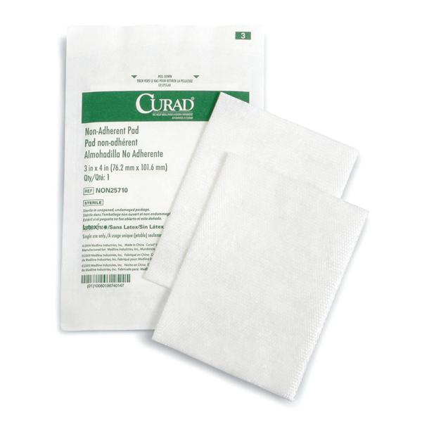 Medline Industries  Bandage 3x4" Gauze Rayon/Polyester LF Sterile 100/BX, 12 BX/CA (NON25710)