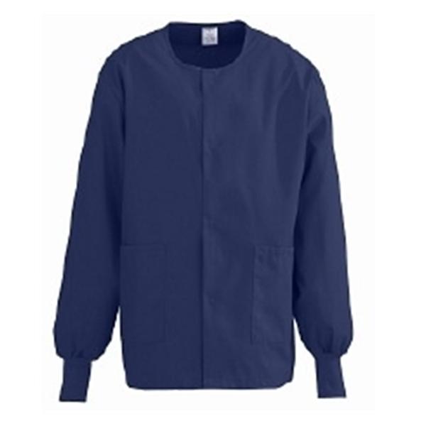 ComfortEase by Medline Jacket Warm-Up Poly/Ctn ComfortEase Unsx Nvy Md 2Pckt Ea
