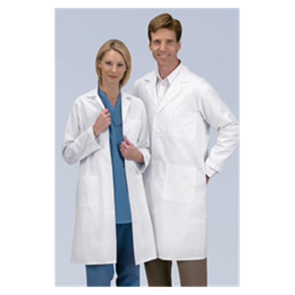Medline Industries  Lab Coat Poly/Ctn Unsx Wht Sz 38 Ea