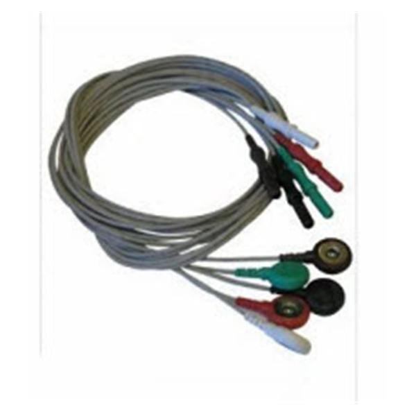 Beck-Lee/Clinical Health Lead Wire Grn/Wht/Blck Ea