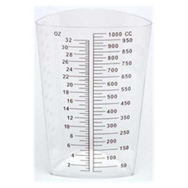 Medline Industries  Container Graduated Polypropylene 32oz Transparent 1/Ea, 200 EA/CA (DYND80419)