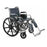 Medline Industries  Whlchr Excel Extra Wide 500lb 22x18 Nvy Dsk Arms Elvt Lgrst Ea