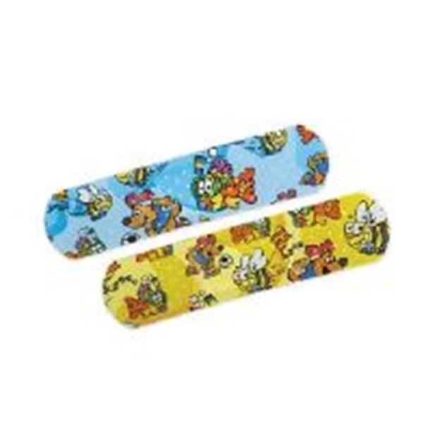 Medline Industries  Bandage Strips Plastic Curad 3/4x3" Medtoons LF 50/Bx, 24 BX/CA (NON256130)