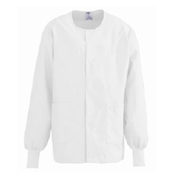 ComfortEase by Medline Jacket Warm-Up Poly/Ctn ComfortEase Unsx Wht XS 2Pckt Ea