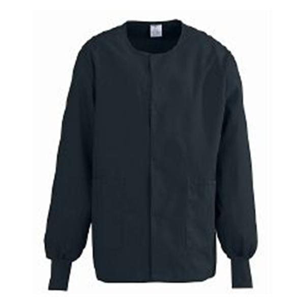 ComfortEase by Medline Jacket Warm-Up Poly/Ctn ComfortEase Unsx Blk XS 2Pckt Ea