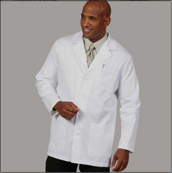 Fashion Seal Healthcare Men' S Fine Line Twill Lab Coat - White - 48 Fashion Seal Healthcare Men' S Fine Line Twill Lab Coat - White - 48