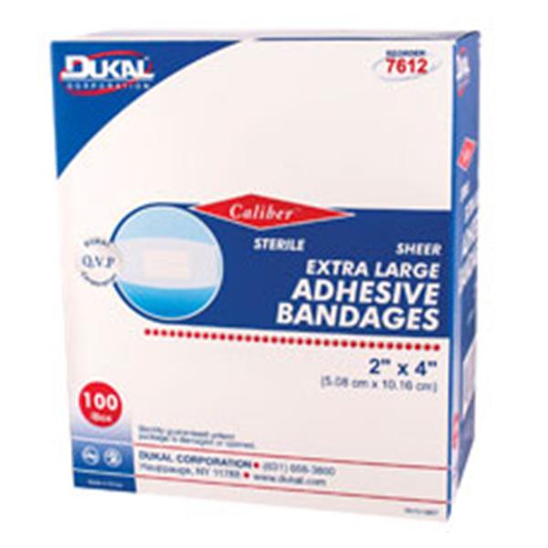 Dukal oration Bandage Fabric Caliber 2x4" Sheer 100/Bx, 24 BX/CA (7612)