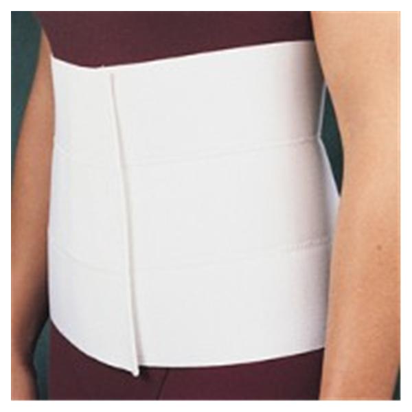 Bird & Cronin Binder Comfor Abdominal Elastic 3Pnl White Size 9" Unisize Ea
