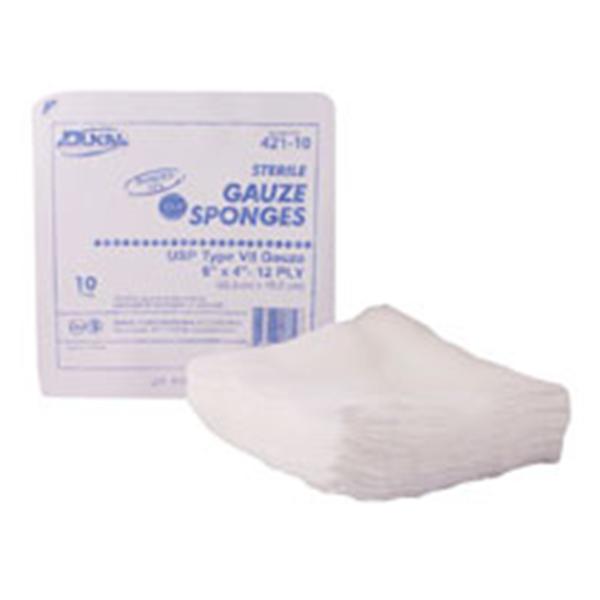 Dukal oration Dressing Gauze Cotton 8x4" 12 Ply Sterile 800/Ca