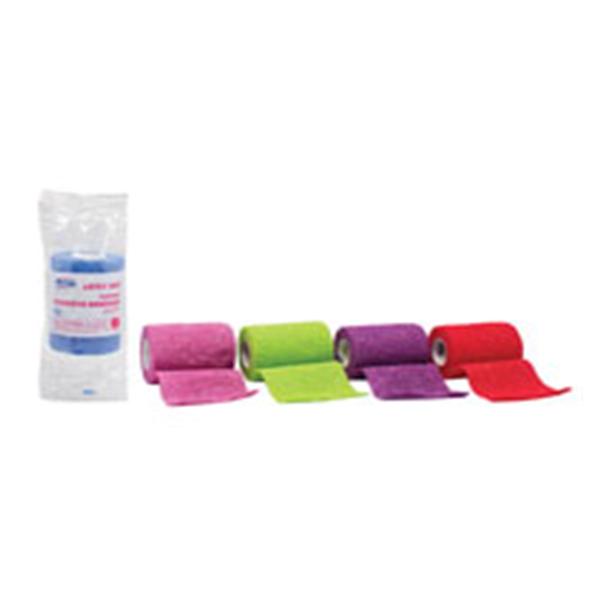 Dukal oration Bandage Elastic 4" LF Cohesive Assorted 18/Bx