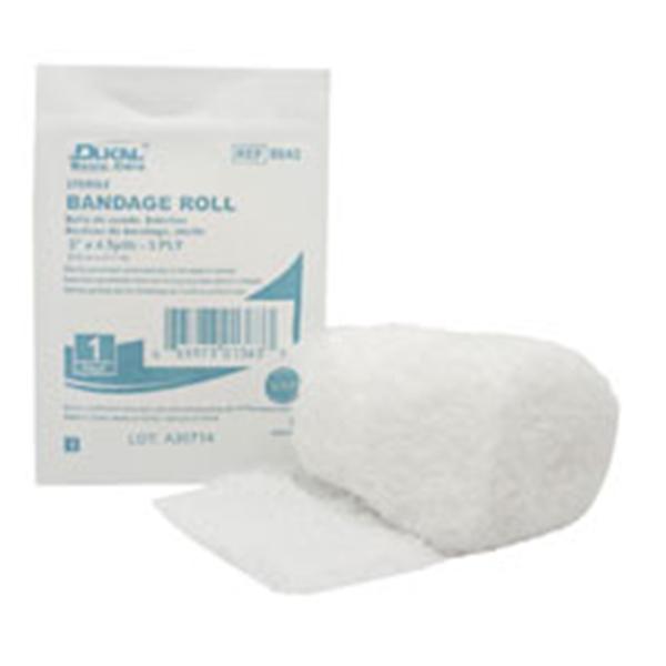 Dukal oration Bandage 3"x4.5yd Gauze Fluff Roll Sterile 96/Ca