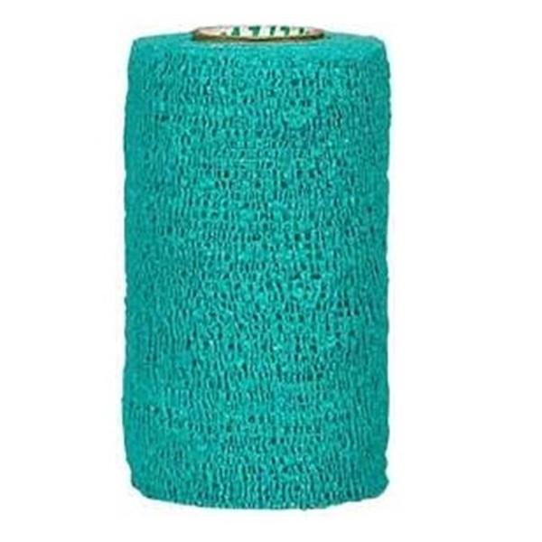 Andover Coated Products Bandage CoFlex 1"x5yd Compression Elastic Teal Ltx NS 30/Ca