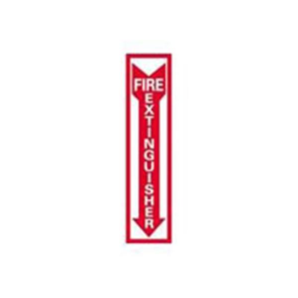HPTC OSHA Sign Fire Extinguisher 4 in x 18 in Glow in the Dark Ea