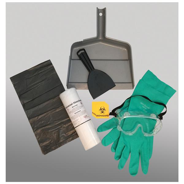 HPTC Kit Spill 16oz W/ Ntrl Glv/Scp/Ggl Ea