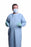 Medline AngelStat Cotton Blend Surgical Gowns - Surgical Cover Gown, Misty Green, Size L - 68675NTZL