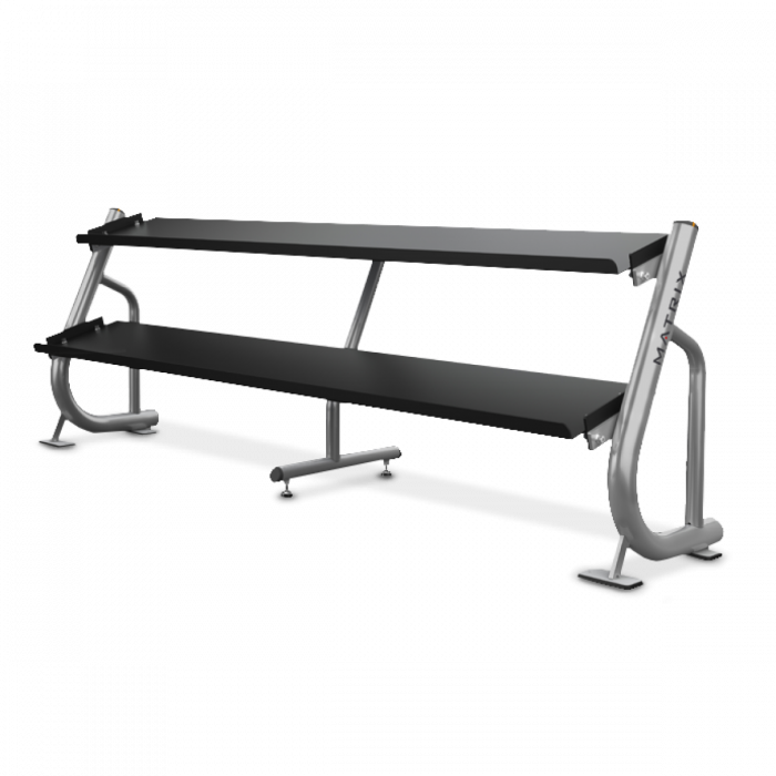 Matrix Flat-Tray Dumbbell Racks