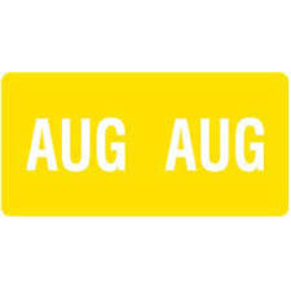 Color: Yellow Dimensions: 1" X 1/2" 250/Pack