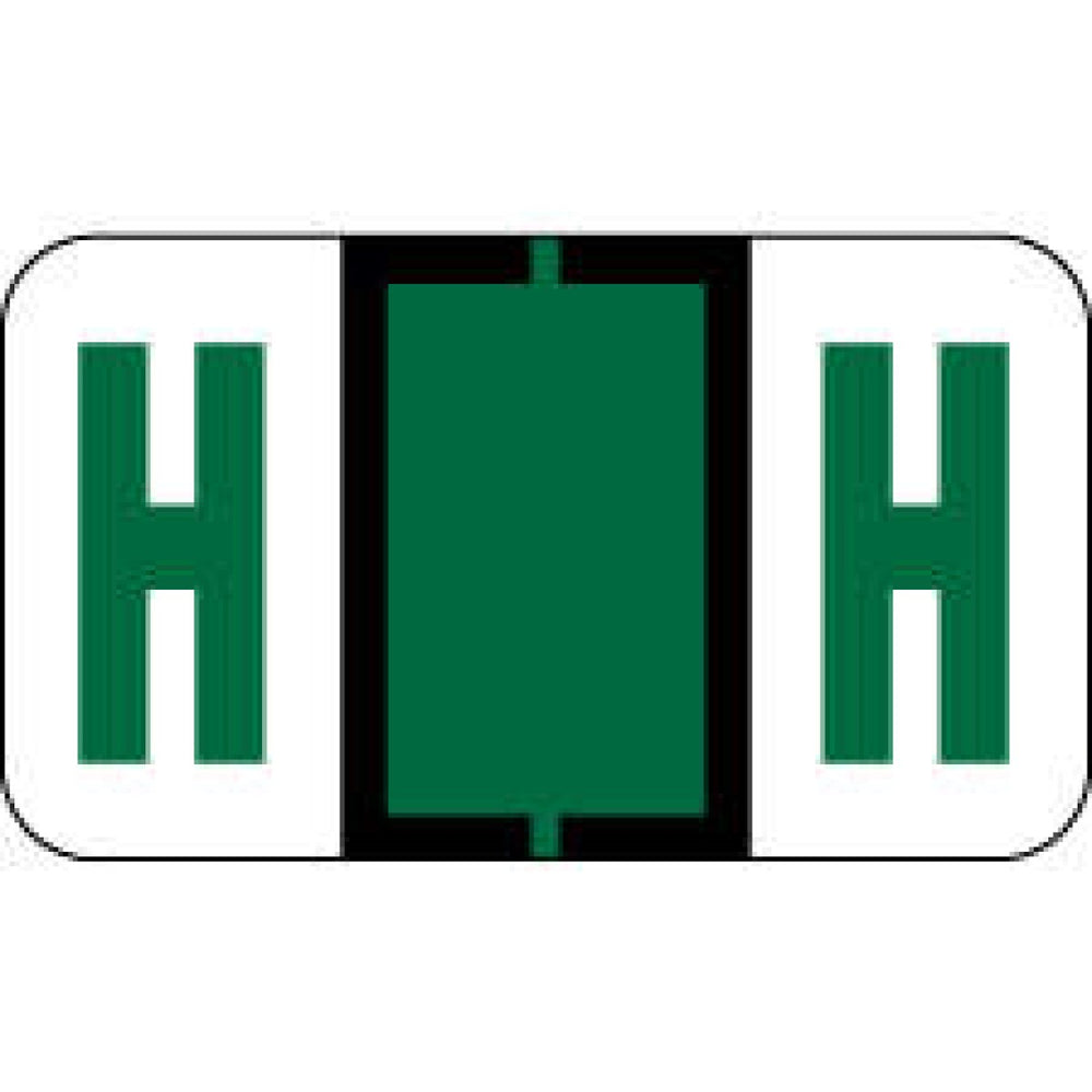 Pos Compatible Color-Code Label Alphabetical Compatible Series 1 5/8" X 15/16" 126/Pack