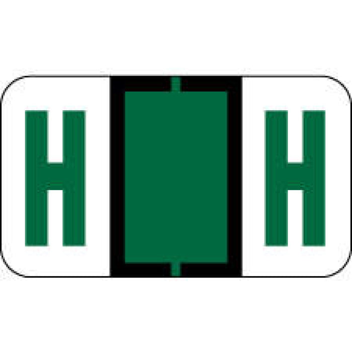 Pos Compatible Color-Code Label Alphabetical Compatible Series 1 5/8" X 15/16" 126/Pack