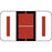 Pos Compatible Color-Code Label Alphabetical Compatible Series 1 5/8" X 15/16" 126/Pack