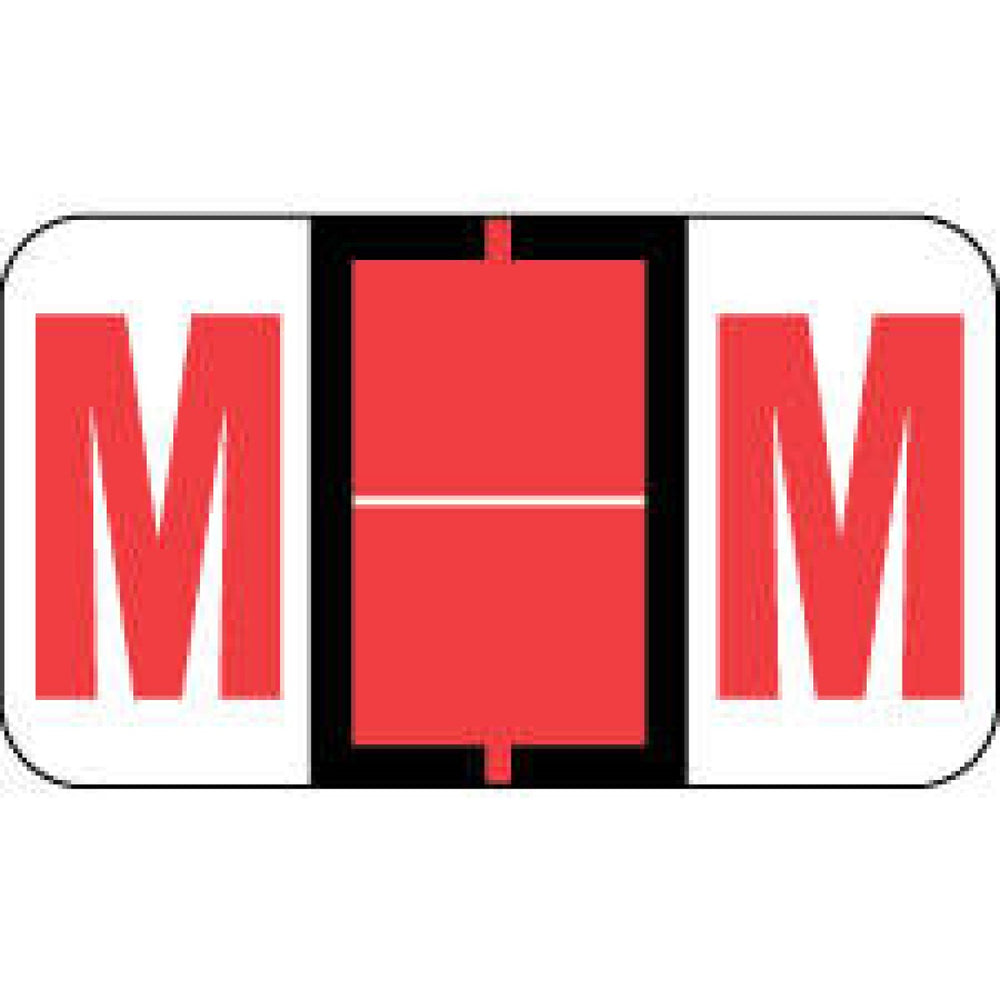 Pos Compatible Color-Code Label Alphabetical Compatible Series 1 5/8" X 15/16" 126/Pack