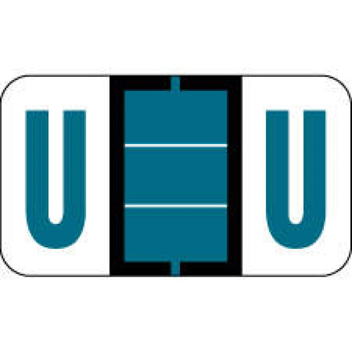 Pos Compatible Color-Code Label Alphabetical Compatible Series 1 5/8" X 15/16" 126/Pack