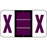 Pos Compatible Color-Code Label Alphabetical Compatible Series 1 5/8" X 15/16" 126/Pack