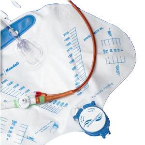 Kendall 2-Way Closed Foley Catheter Tray with 100% Silicone Foley Catheter, 5cc Balloon Capacity
