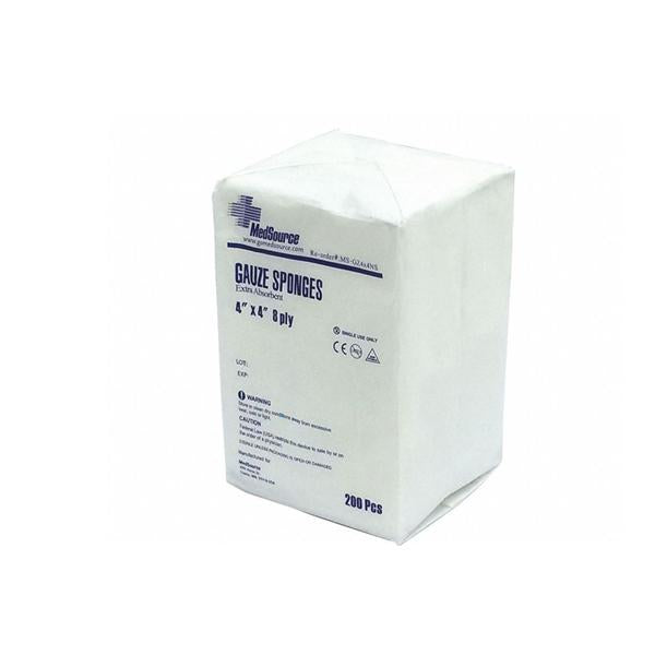 Medsource International Dressing Gauze Cutimed Siltec Foam 4x4" 8 Ply Slcn NS 200/Pk, 20 PK/CA (MS-GZ4X4NS)