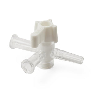 Namic 3-Way Stopcocks - 3-Way Stopcock with OFF Handle Position, Low Pressure, Luer-Slip Tip, Female Fitting, 200 PSI - H965700150011