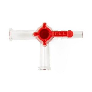 Namic 4-Way Stopcocks - 4-Way Stopcock with OFF Handle Position, Low Pressure, Luer-Slip Tip, Female Fitting, 200 PSI - H965700150111