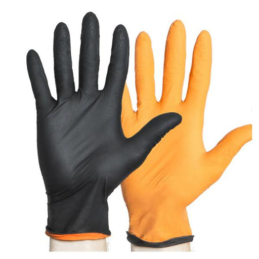 O & M Halyard Gloves Exam Black-Fire Powder-Free Nitrile Latex-Free XS 150/Bx, 10 BX/CA (44755)