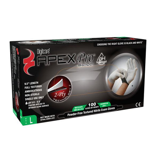 Ansell Healthcare Products  Gloves Exam Apex Pro Powder-Free Nitrile Latex-Free 2XL 90/Bx, 10 BX/CA (AP9-5)