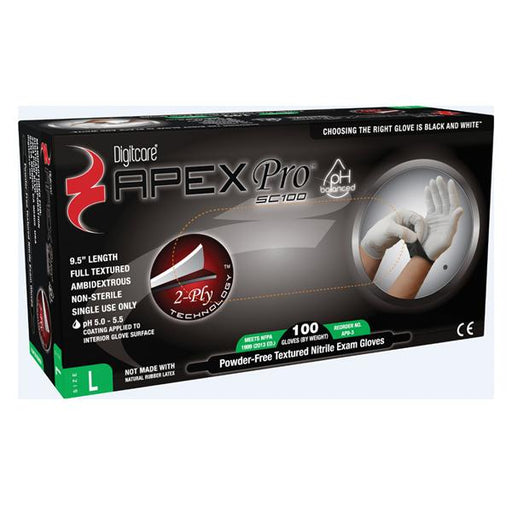 Ansell Healthcare Products  Gloves Exam Apex Pro Powder-Free Nitrile Latex-Free Large 100/Bx, 10 BX/CA (AP9-3)