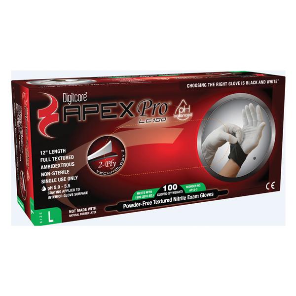Ansell Healthcare Products  Gloves Exam Apex Pro Powder-Free Nitrile Latex-Free Large 500/Ca